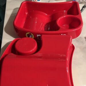 two over the leg car, Bucees kid food trays with cupholder